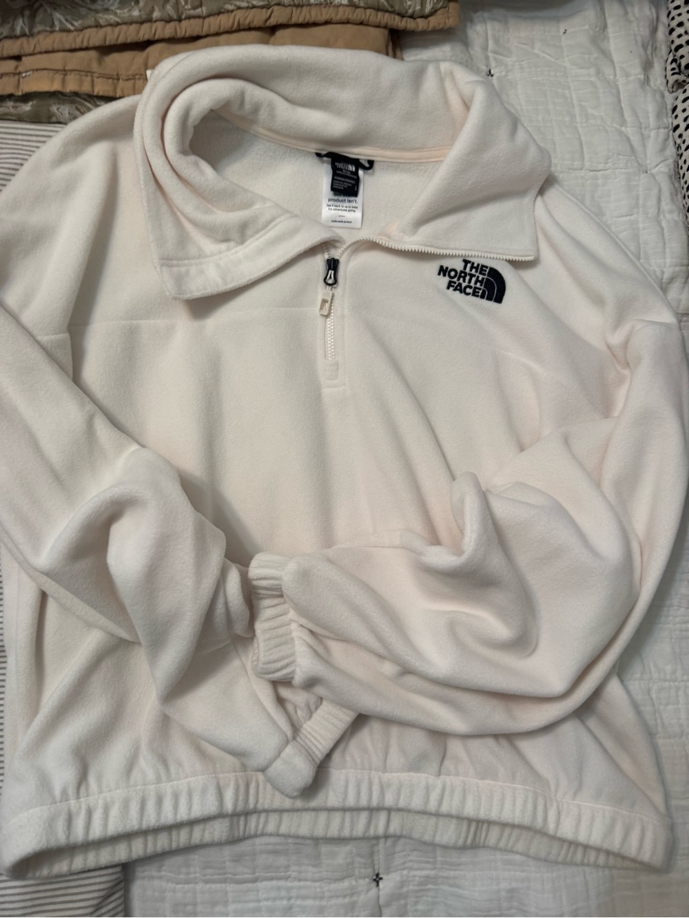 The North Face Women's cream Fleece Pullover